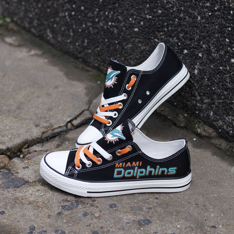 Miami Dolphins Canvas Shoes