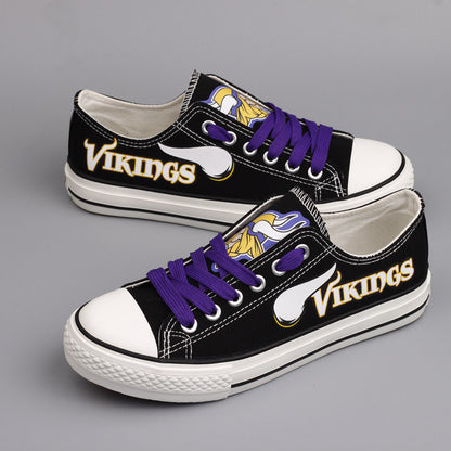 Sale off 15%  Minnesota Vikings Canvas Shoes