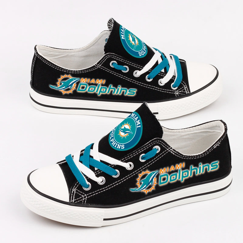 Miami Dolphins Canvas Shoes