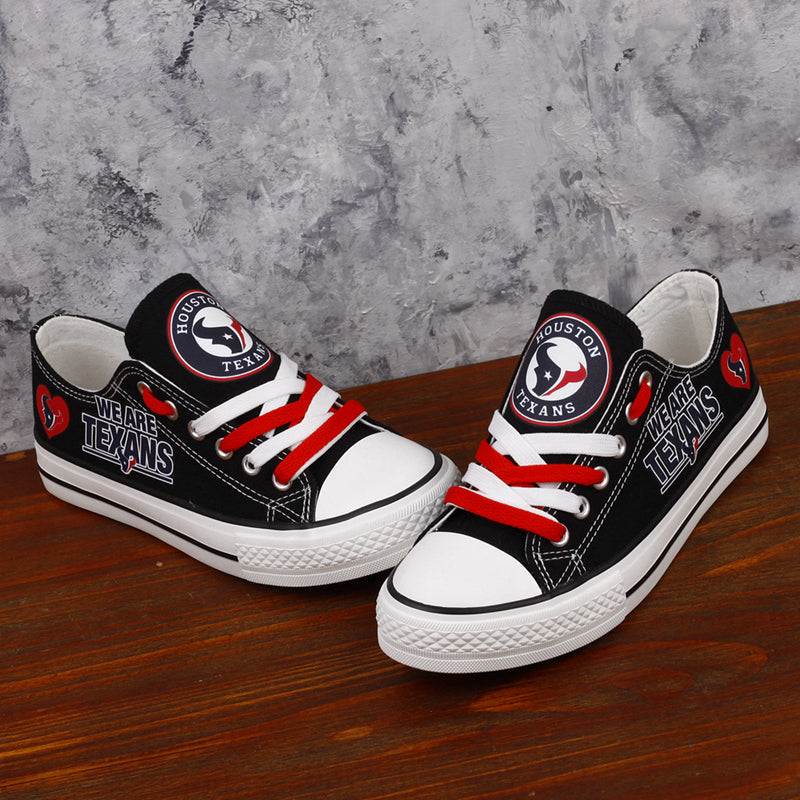 Houston Texans Canvas Shoes black