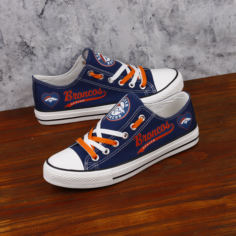 Denver Broncos Canvas Shoes 