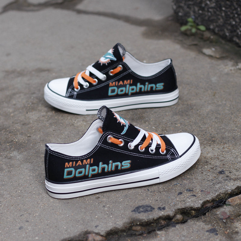 Miami Dolphins Canvas Shoes