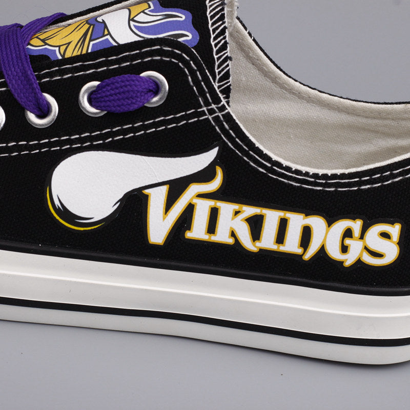 Sale off 15%  Minnesota Vikings Canvas Shoes