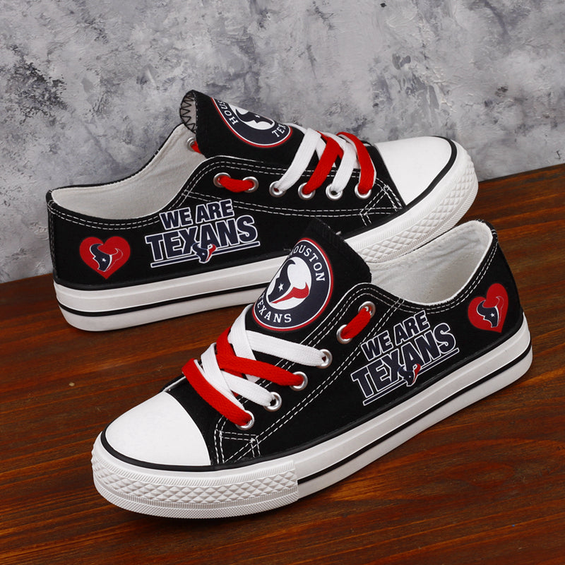 Houston Texans Canvas Shoes black