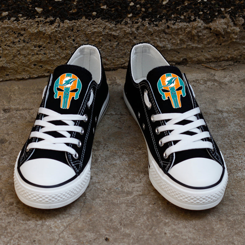 Miami Dolphins Canvas Shoes