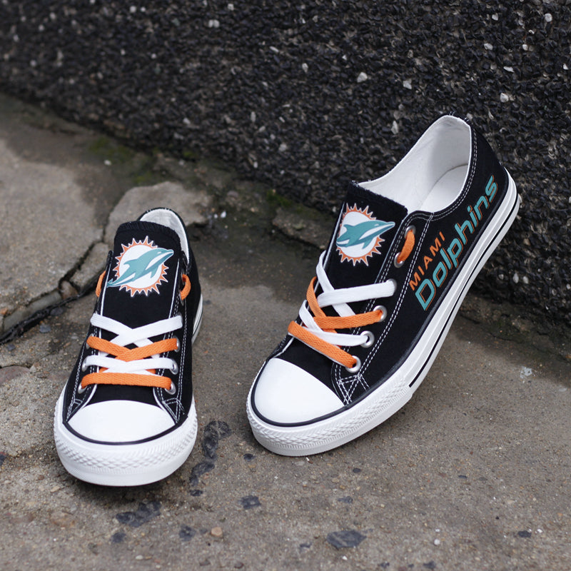 Miami Dolphins Canvas Shoes