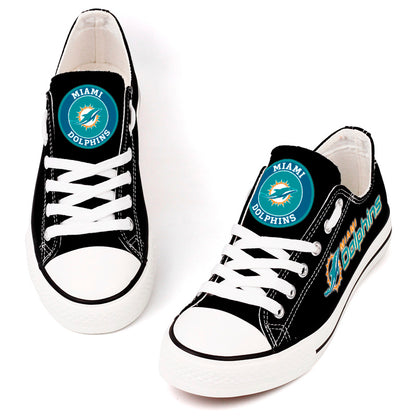 Miami Dolphins Canvas Shoes