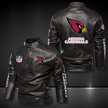 Arizona Cardinals Leather Jackets motorcycle fans