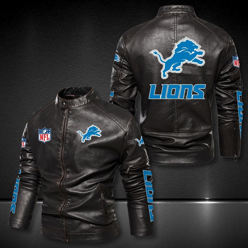 Sale Off 15% Detroit Lions Leather Jackets