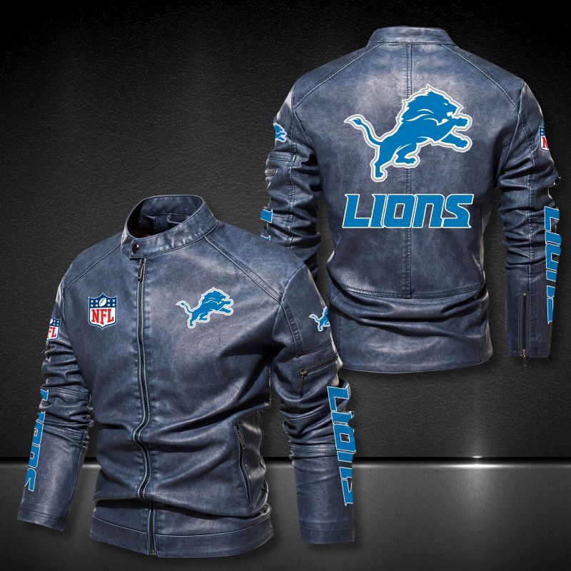 Sale Off 15% Detroit Lions Leather Jackets