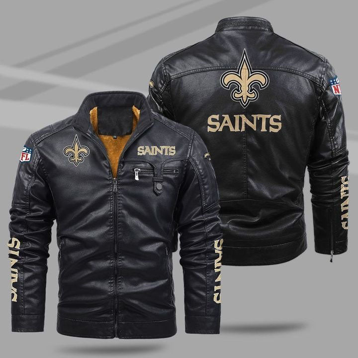 New Orleans Saints Leather Jacket