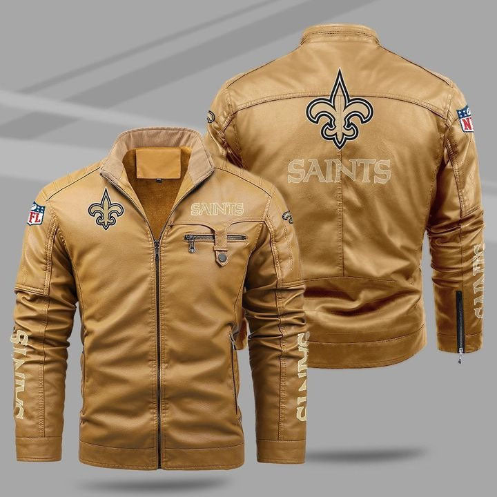 New Orleans Saints Leather Jacket