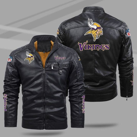 Minnesota Vikings Leather Jacket