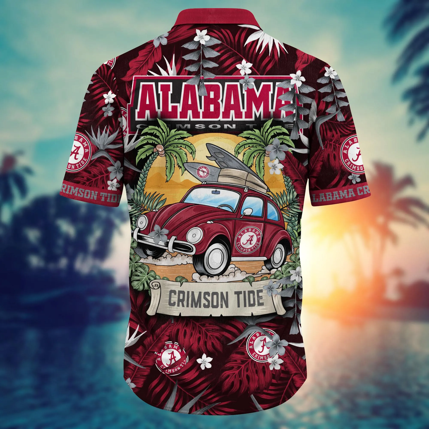 Alabama Crimson Tide Hawaiian Shirt vacation for summer 2024