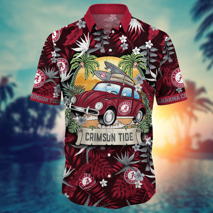 Alabama Crimson Tide Hawaiian Shirt vacation for summer 2024