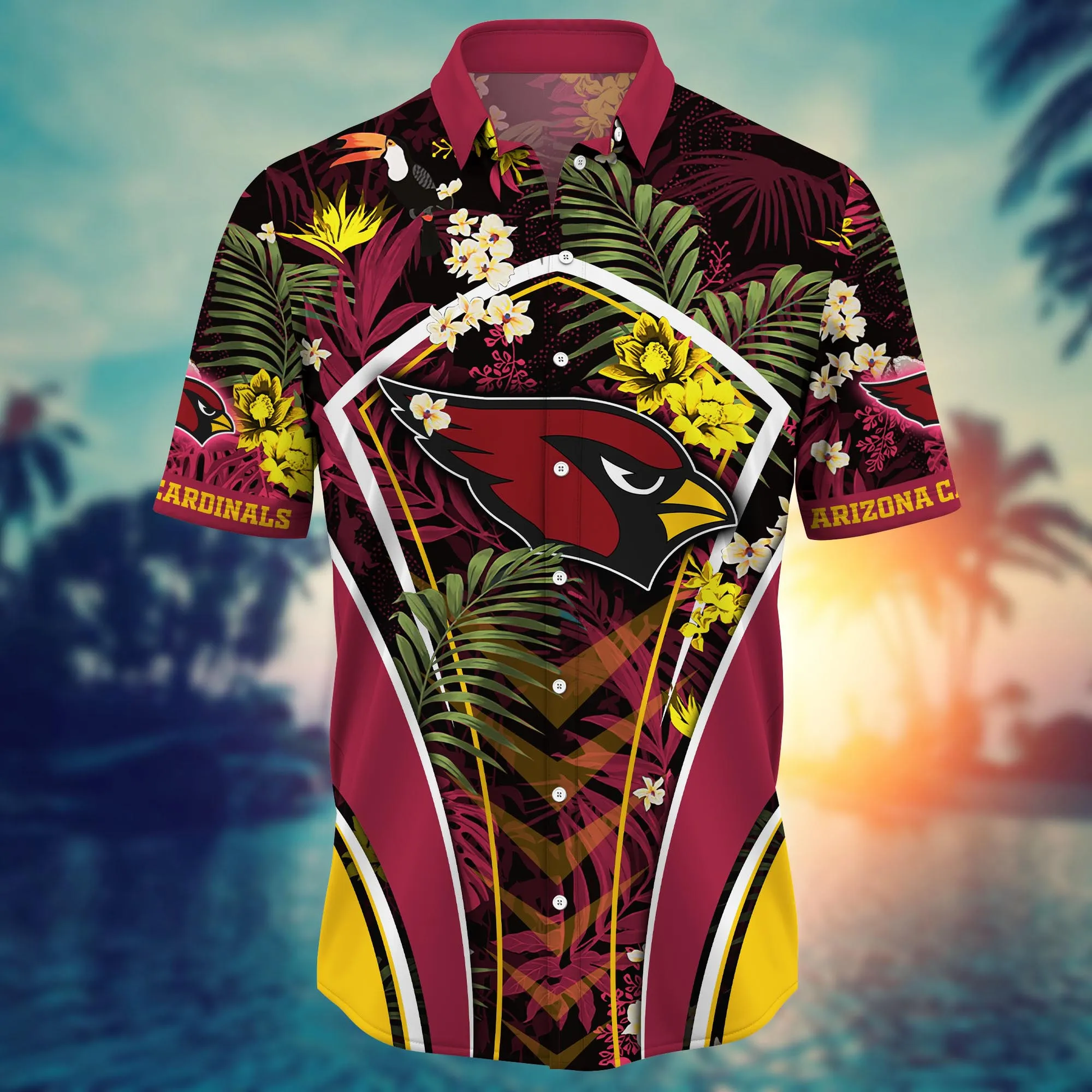 Arizona Cardinals Hawaiian Shirt Starry Nights