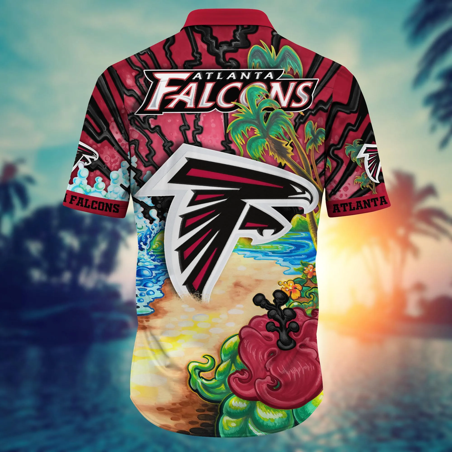 Atlanta Falcons Hawaiian Shirt style Camps time