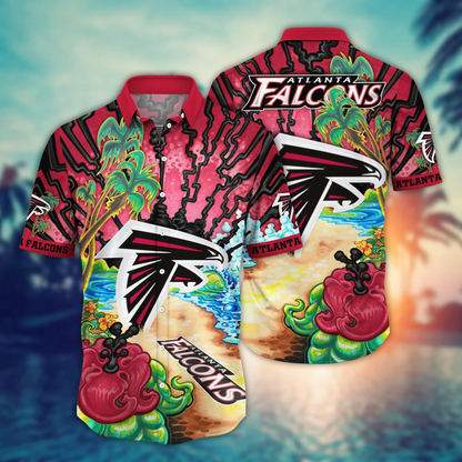 Atlanta Falcons Hawaiian Shirt style Camps time