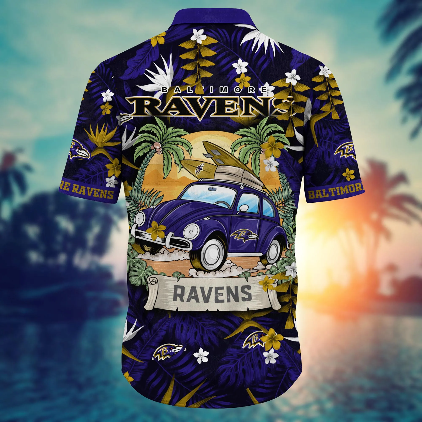 Baltimore Ravens Hawaiian Shirt style holiday