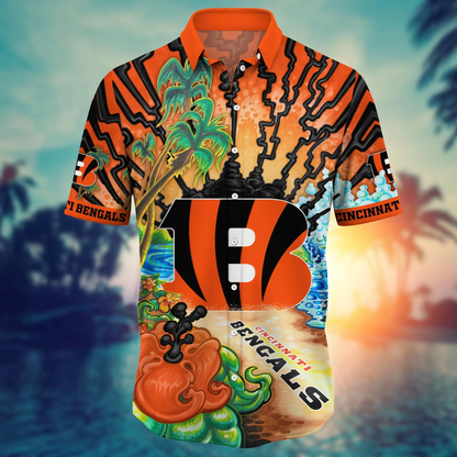 Cincinnati Bengals Hawaiian Shirt style beach