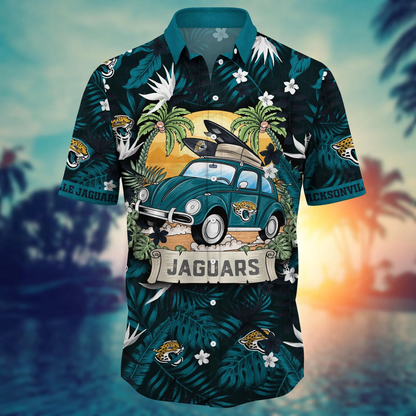 Jacksonville Jaguars Hawaiian Shirt tropical vacation