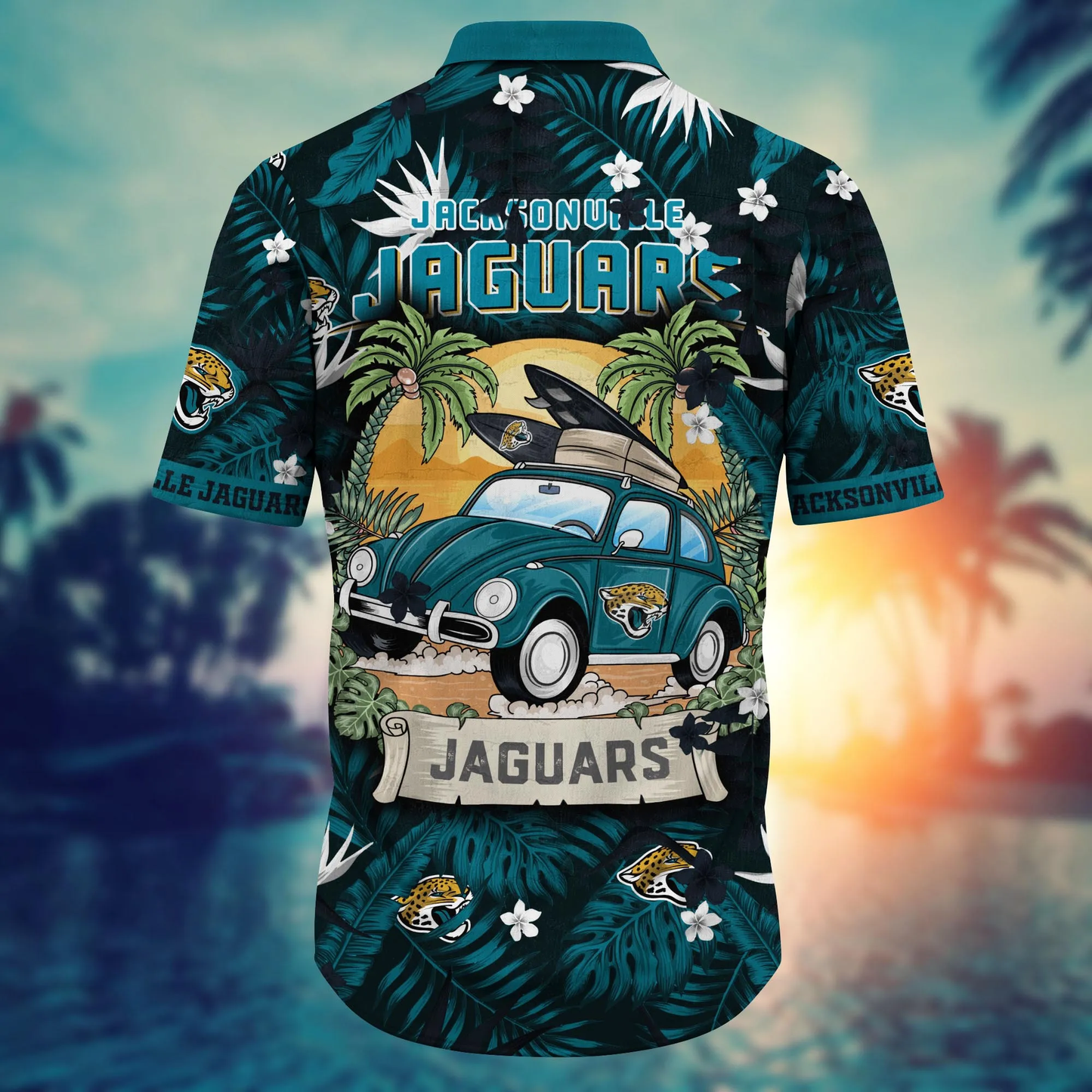 Jacksonville Jaguars Hawaiian Shirt tropical vacation