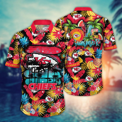 Kansas City Chiefs Shirt graphic tropical fruit 