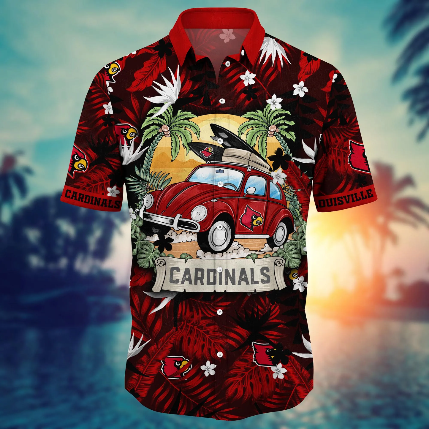 Louisville Cardinals Hawaiian Shirt