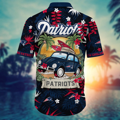 New England Patriots Hawaiian Shirt Vacation