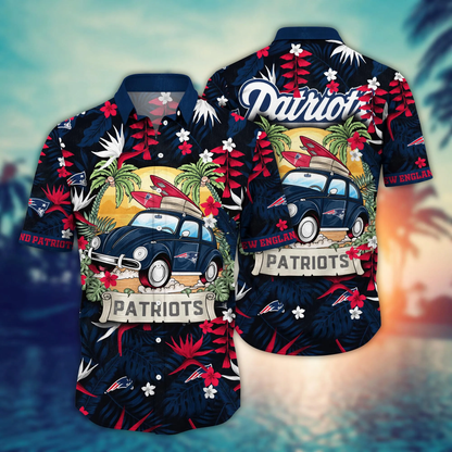 New England Patriots Hawaiian Shirt Vacation