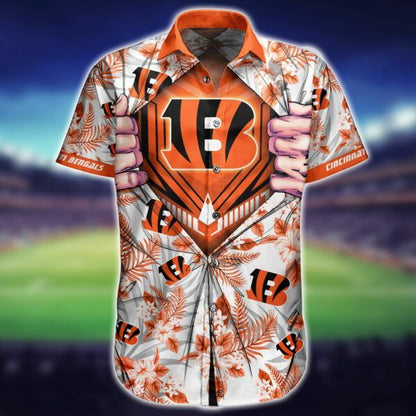 Cincinnati Bengals Hawaiian Shirt style SUPER MAN