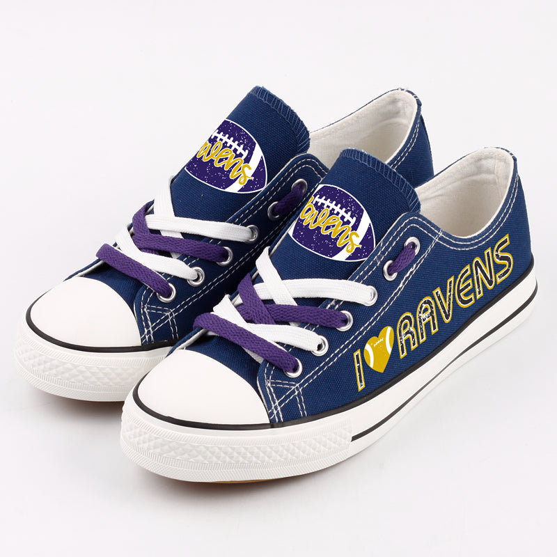 Baltimore Ravens Canvas Shoes blue