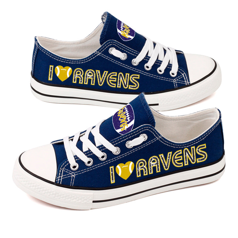 Baltimore Ravens Canvas Shoes blue