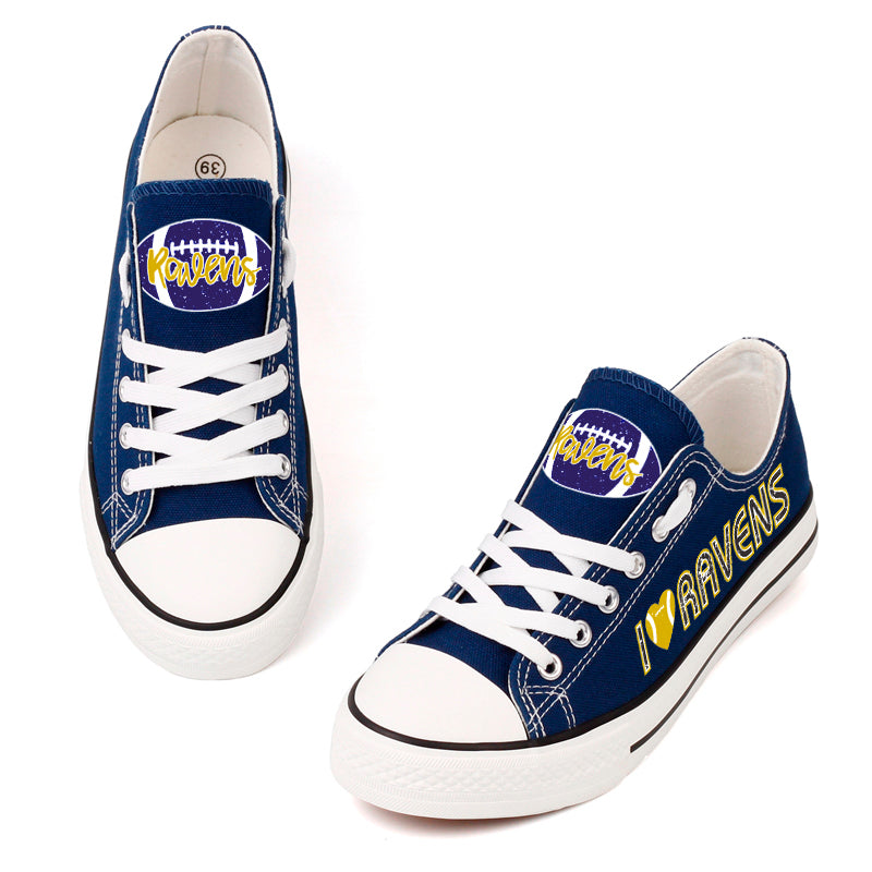 Baltimore Ravens Canvas Shoes blue